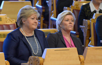 Erna Solberg og Siv Jensen