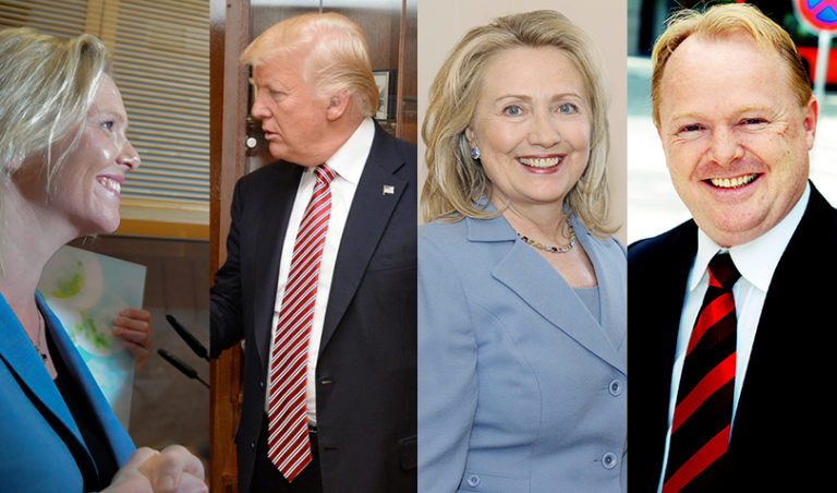 Listhaug, Trump, Clinton, Sandberg