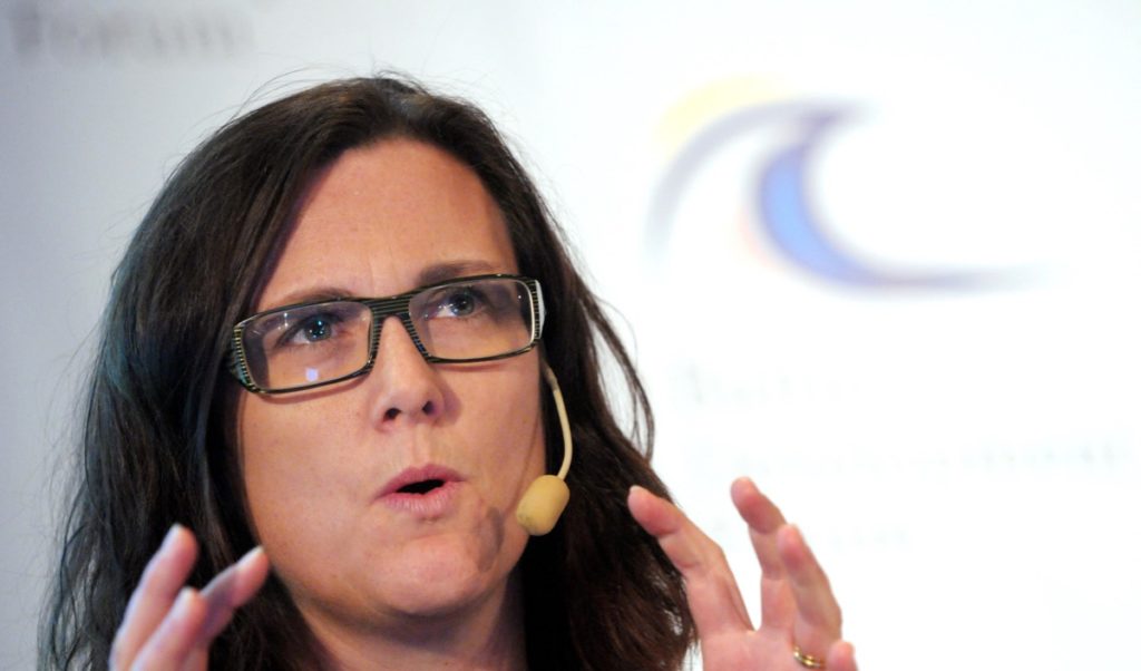 Honnør til EU kommisær Cecilia Malmstrøm for engasjementet  mot utfasing av norsk metalleksport på grunn av vår EU fobi.